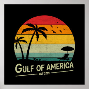 Gulf of America vintage American patriotic Poster
