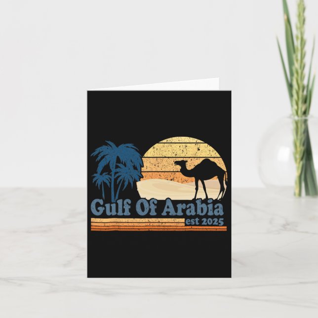 Gulf Of Arabia Est 2025 Trump Arabian Gulf Funny P Card (Front)