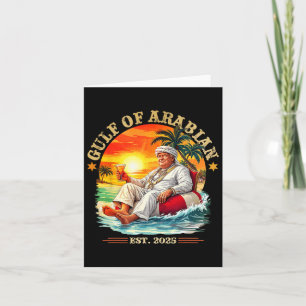 Gulf Of Arabian Est 2025 Funny Trump Vintage Persi Card