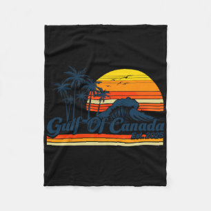 Gulf Of Canada Gulf Of Mexico The Usa Canadas 11th Fleece Blanket