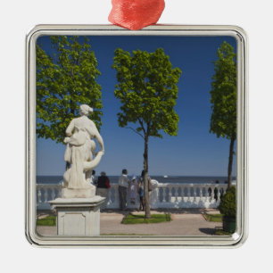 Gulf of Finland from the Monplaisir Villa Metal Ornament