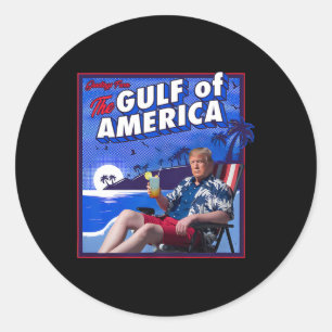 Gulf Of Funny America Classic Round Sticker