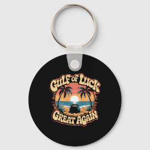 Gulf Of Luck St. Patrick’s Day Trump Retro Beach T Key Ring