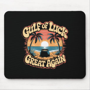 Gulf Of Luck St. Patrick’s Day Trump Retro Beach T Mouse Pad