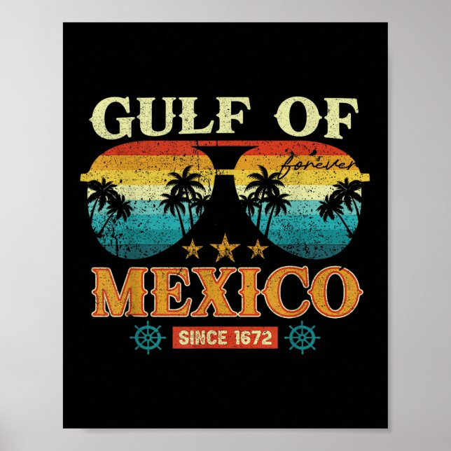 Gulf Of Mexico 1569 Historic Map  Poster (Front)