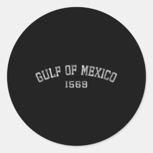 Gulf Of Mexico 1569 Historic Map T-shirt.png Classic Round Sticker