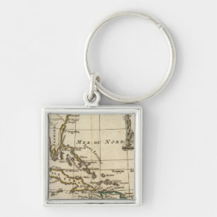 Gulf of Mexico, Caribbean Isles Key Ring