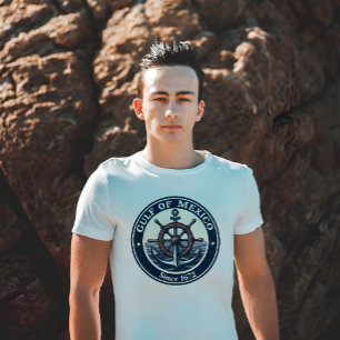 Gulf of Mexico Classic Nautical Badge T-Shirt
