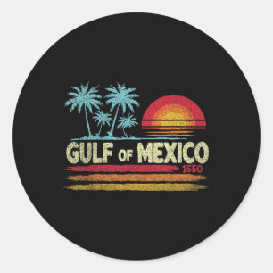 Gulf Of Mexico Classic Round Sticker