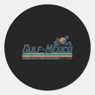 Gulf Of Mexico Classic Round Sticker