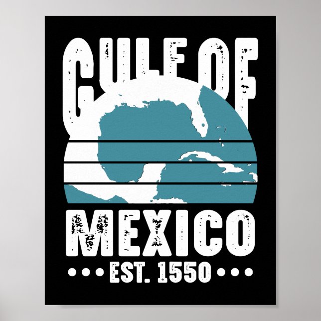 Gulf Of Mexico Est 1550 Poster (Front)