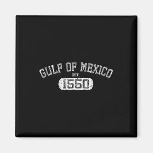 Gulf Of Mexico Est 1550 Retro Vintage Gulf For Men Magnet