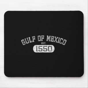 Gulf Of Mexico Est 1550 Retro Vintage Gulf For Men Mouse Pad