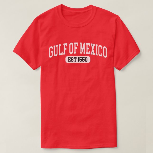 GULF OF MEXICO EST 1550 T-Shirt (Design Front)