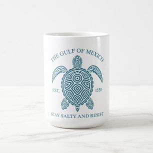 Gulf Of Mexico ESTD 1550 Stay Salty And Resist Coffee Mug