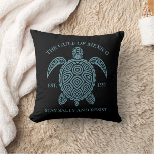 Gulf Of Mexico ESTD 1550 Stay Salty And Resist Cushion