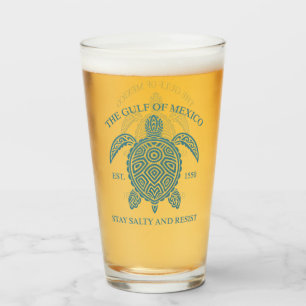Gulf Of Mexico ESTD 1550 Stay Salty And Resist Glass