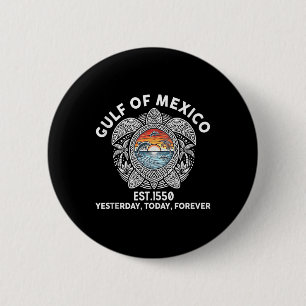 Gulf Of Mexico Forever Sea Turtle Gulf Of Mexico E 6 Cm Round Badge