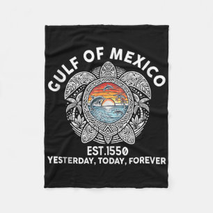 Gulf Of Mexico Forever Sea Turtle Gulf Of Mexico E Fleece Blanket