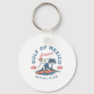 Gulf Of Mexico Forever Social Club Surfer Beach Go Key Ring