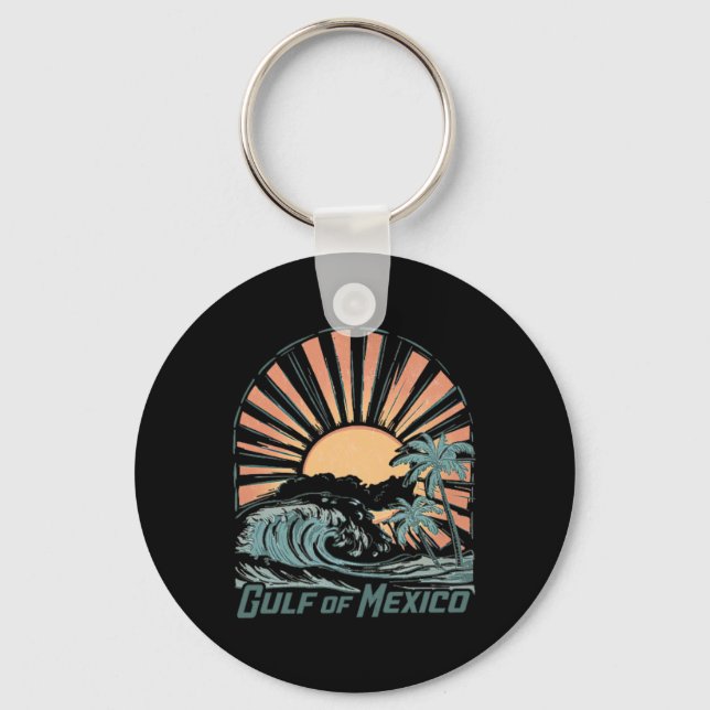 Gulf Of Mexico  Key Ring (Front)
