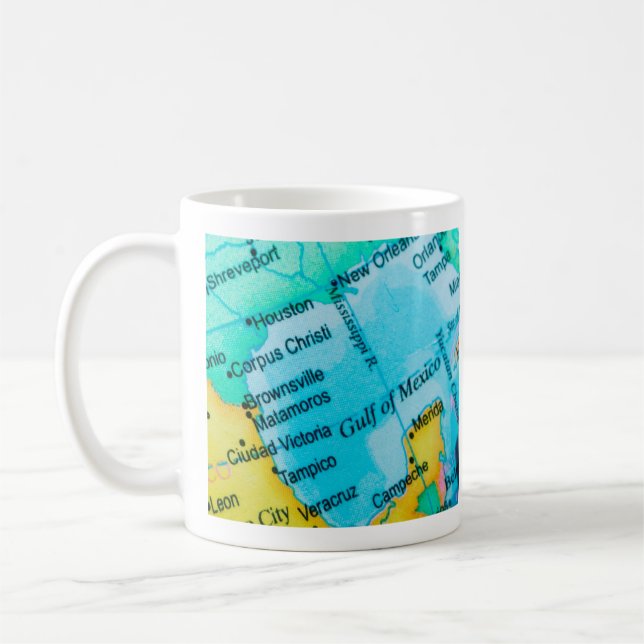 Gulf of Mexico Map Mug (Left)
