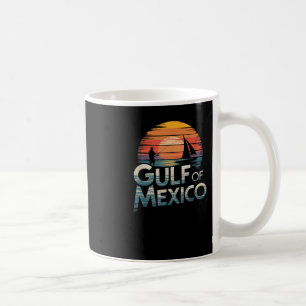 Gulf Of Mexico Retro Sunset Fishing & Boating Coffee Mug