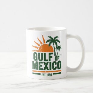 Gulf of Mexico Retro Travel Souvenir Coffee Mug