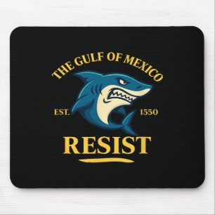 Gulf Of Mexico Shark Resist Design Ocean Anti Trum Mouse Pad