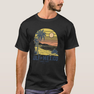 Gulf of Mexico Since 1550 Retro Vintage Beach Gulf T-Shirt