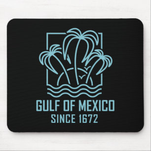 Gulf Of Mexico Since 1672 Retro Vintage Sunset' Mouse Pad