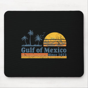 Gulf Of Mexico Since 1672 Tee Retro Vintage Beach Mouse Pad
