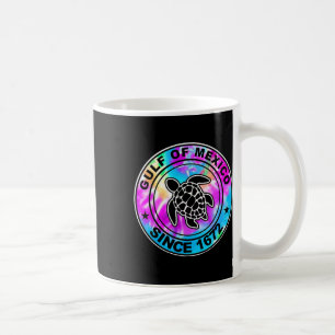 Gulf Of Mexico Since 1672 Tie Dye Sea Turtle Mexic Coffee Mug