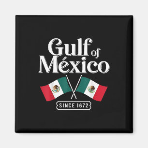 Gulf Of Mexico Since 1672 Trump 2025 Retro Vintage Magnet