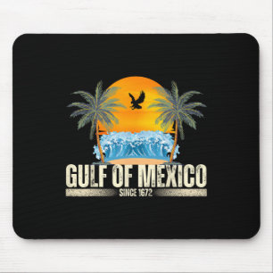 Gulf Of Mexico Since 1672 Vintage Beach Gulf Of Me Mouse Pad