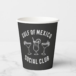 Gulf of Mexico Social Club Funny Retro Paper Cups