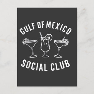 Gulf of Mexico Social Club Funny Retro Postcard