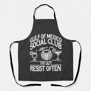 Gulf of Mexico Social Club Stay Salty Resist  Apron