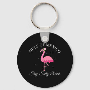 Gulf Of Mexico Stay Sally Resist Key Ring