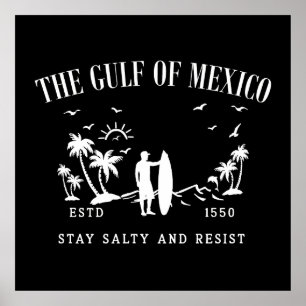 Gulf of Mexico stay salty and resist Poster