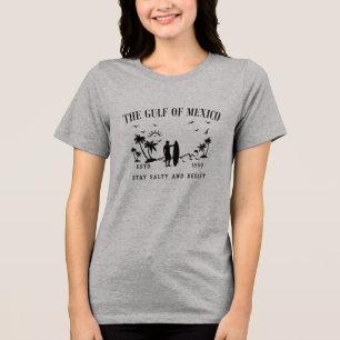 Gulf of Mexico stay salty and resist Tri-Blend Shirt