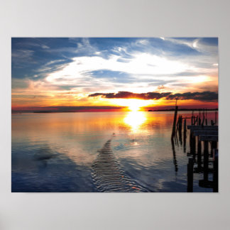 Gulf of Mexico Sunset  Poster