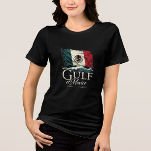Gulf of Mexico T-Shirt with Mexican Flag – Coastal Tri-Blend Shirt