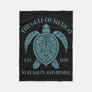 Gulf Of Mexico Turtle 1  Fleece Blanket