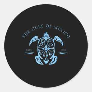 Gulf Of Mexico Turtle 2 Classic Round Sticker