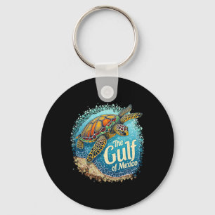 Gulf Of Mexico Turtle Colourful Mexican Men Women  Key Ring