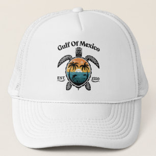 Gulf of Mexico turtle est 1550 Trucker Hat