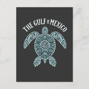 Gulf of Mexico Turtle Sea Latino Invitation Postcard