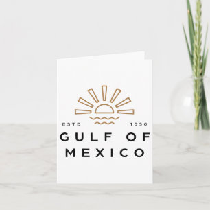 Gulf Of Mexico Usa America Funny Usa Flag Card