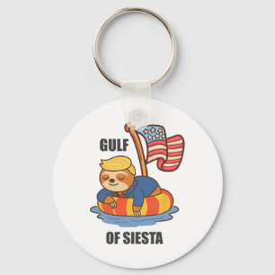 Gulf Of Siesta Funny Trump Sloth Key Ring